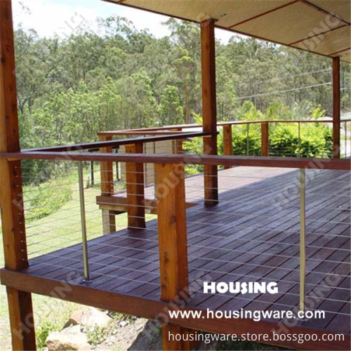 Deck Cable Balustrade with Water Proof Painting